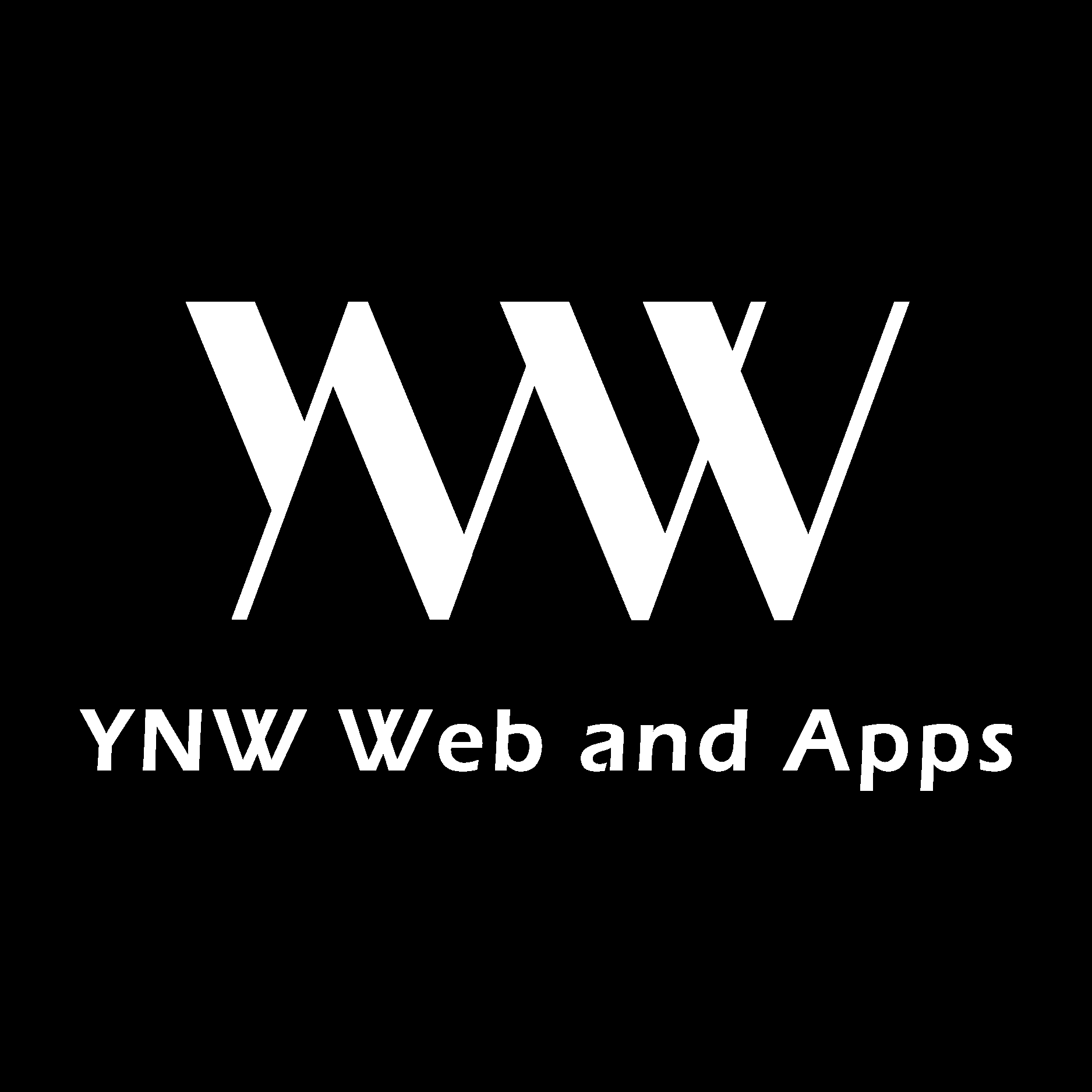 YNW White Logo Vector Logo